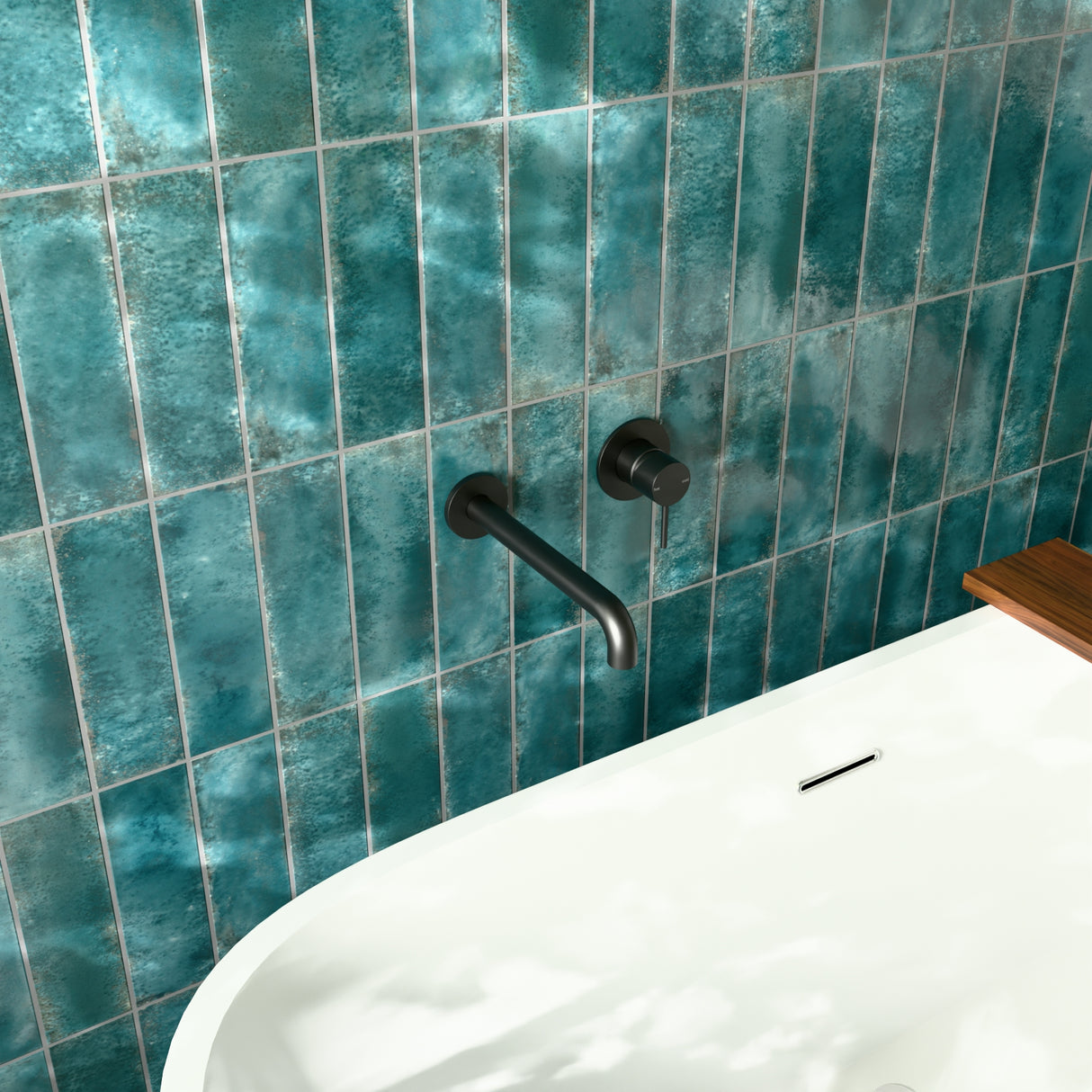 Mecca Shower Mixer 80mm Plate Matte Black