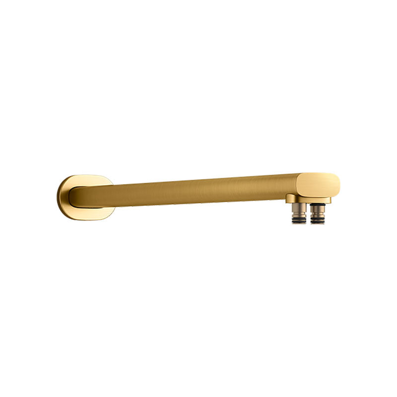 Statement Dual Function Wall Mount Rainhead Arm 482mm Brushed Brass 26324T-2MB