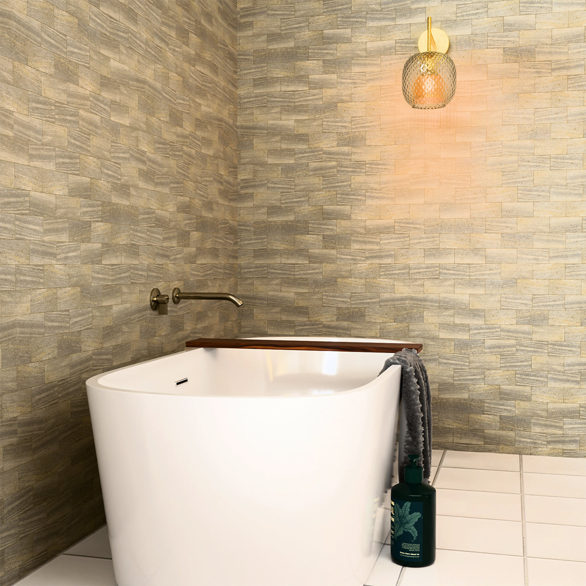 Components Wall Mount Bath Spout - Brushed Nickel