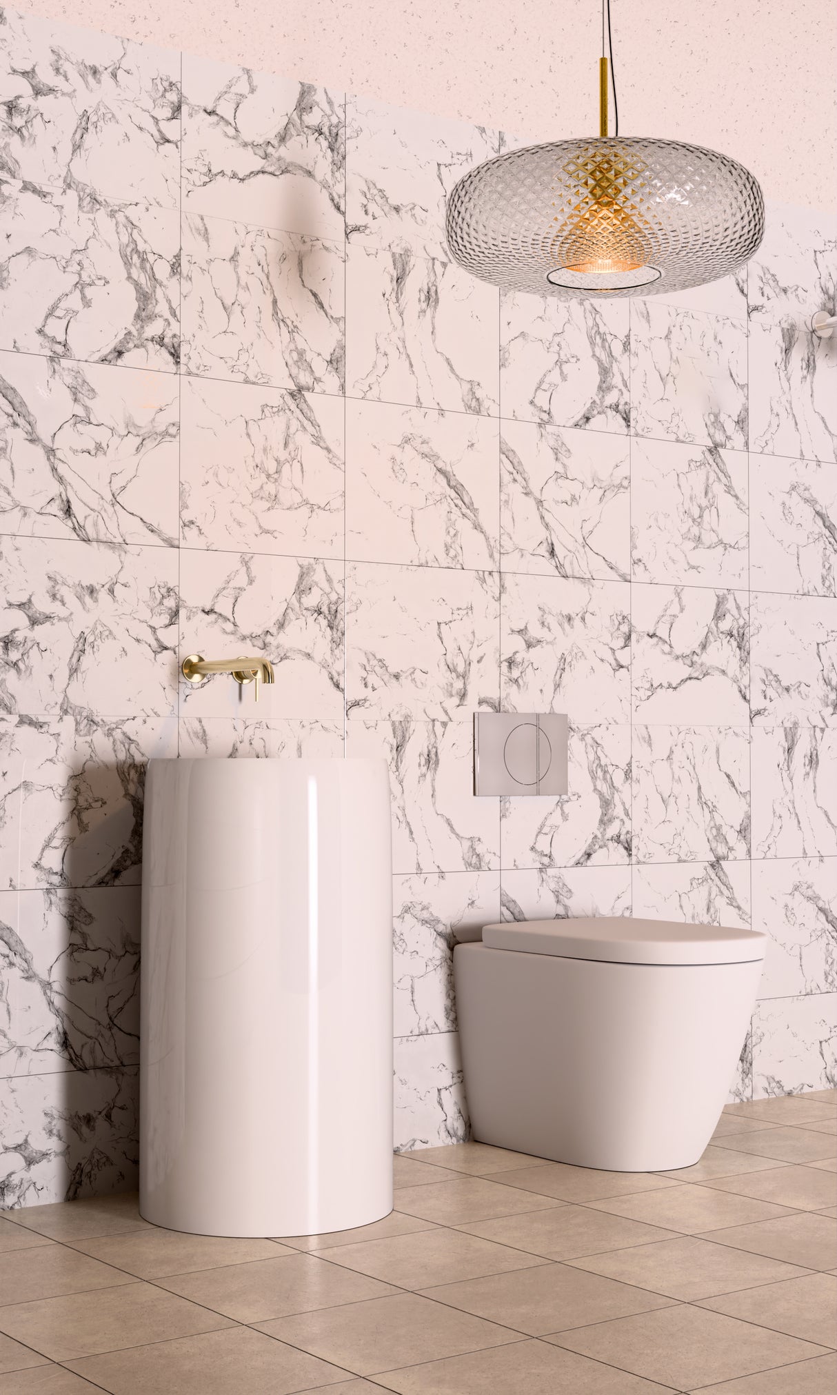 Mecca Basin/Bath Spout Only 250MM Brushed Gold