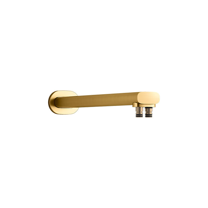 Statement Dual Function Wall Mount Rainhead Arm 355mm Brushed Brass 26323T-2MB