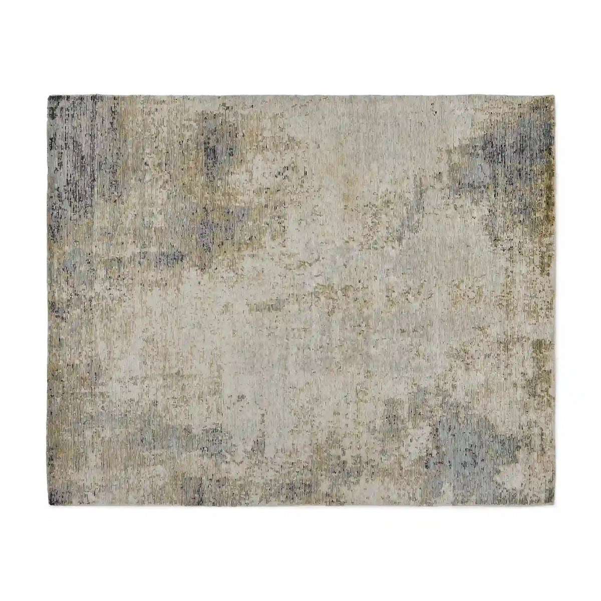 Miah Hand-Knotted 100% Wool Rug Moss Green Carpet for Dining & Living Room