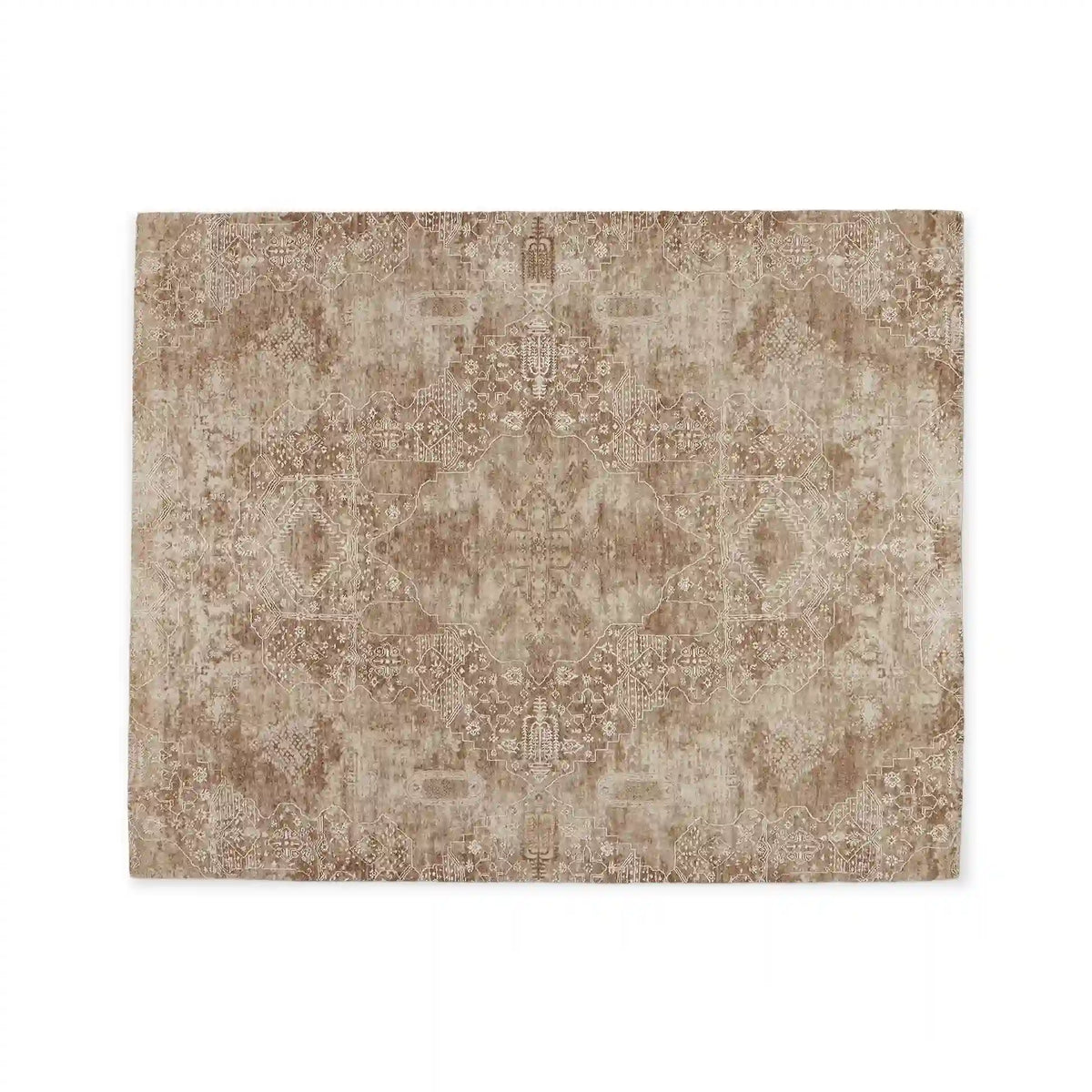 Luca 6' x 9' Hand-Knotted Rug Persian-Inspired High-Low Pile Carpet