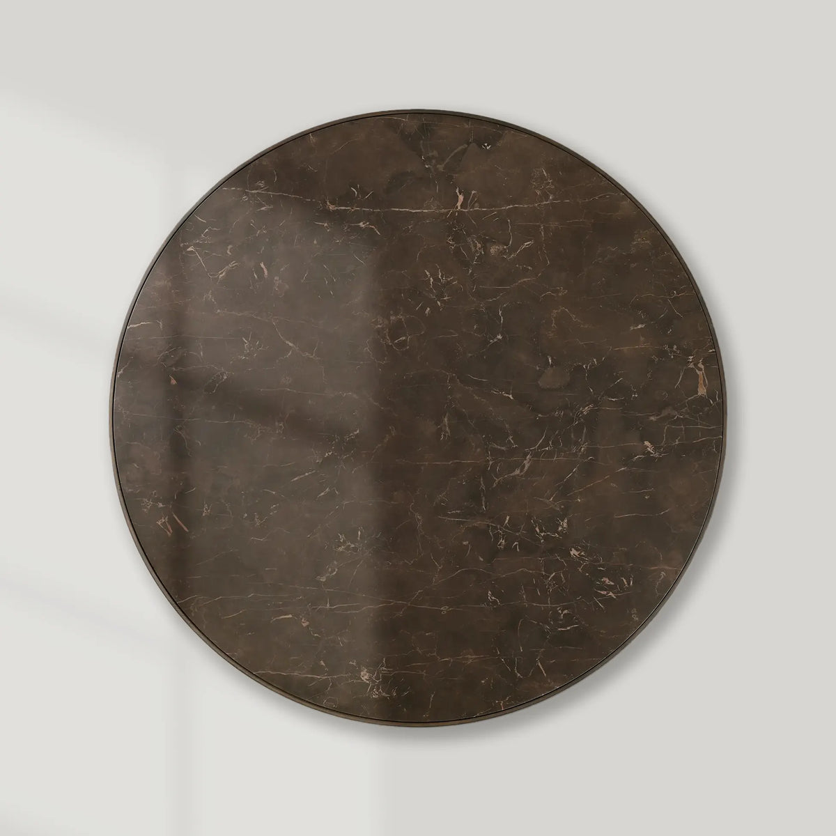 Astor Round Marble Top Dining Table With Oak Wood Base