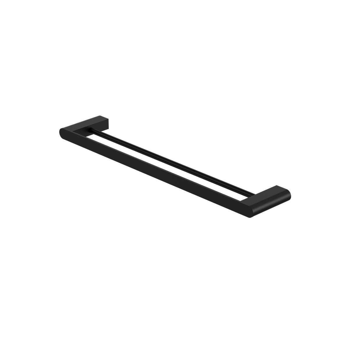Bianca Double Towel Rail 600mm Matte Black