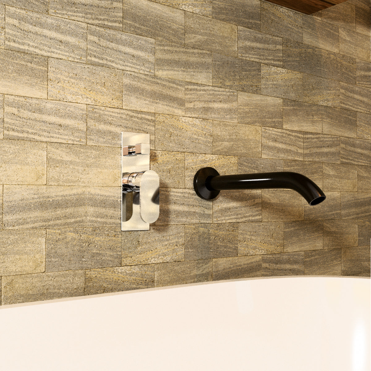 Ecco Shower Mixer With Divertor Chrome