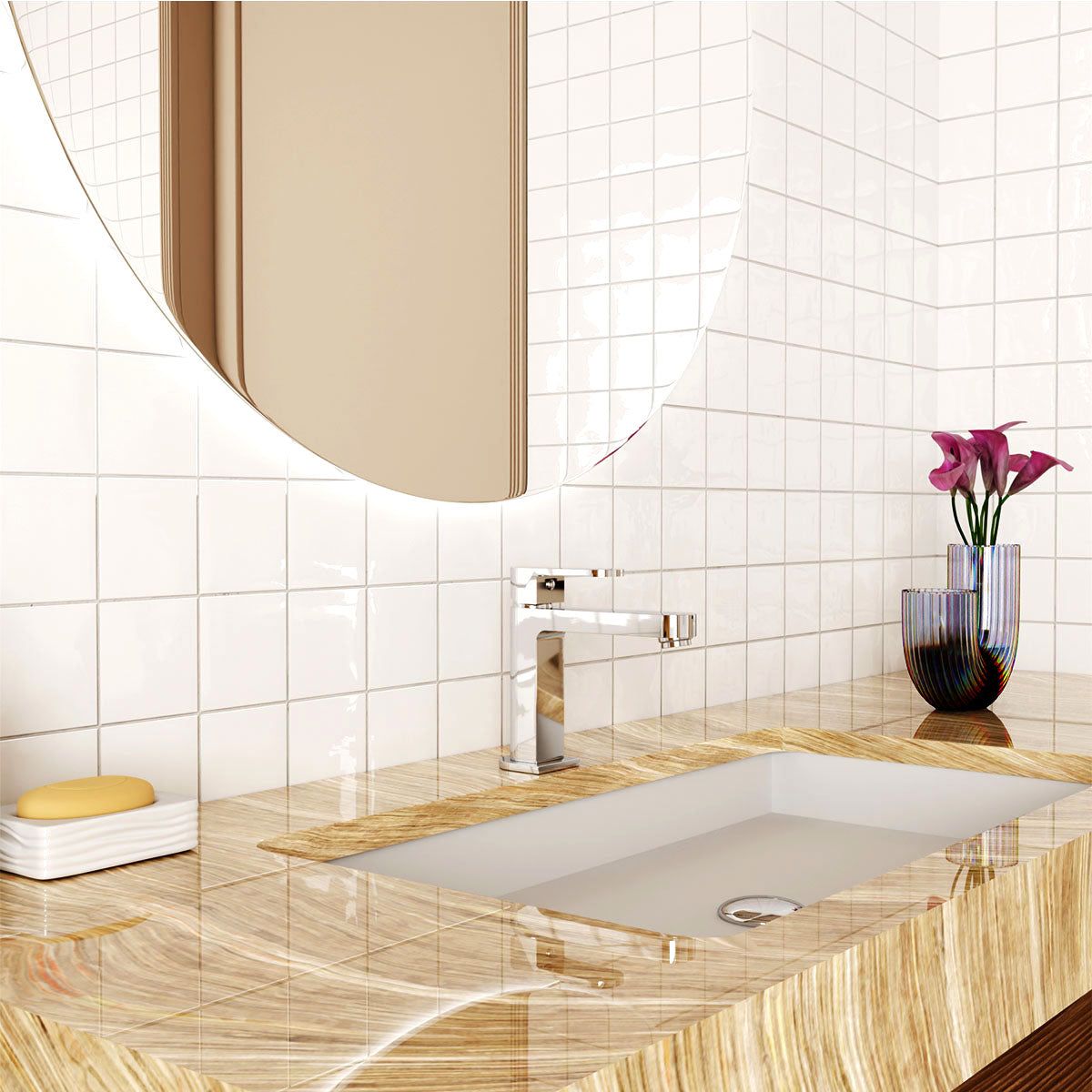 Ecco Short Basin Mixer Chrome