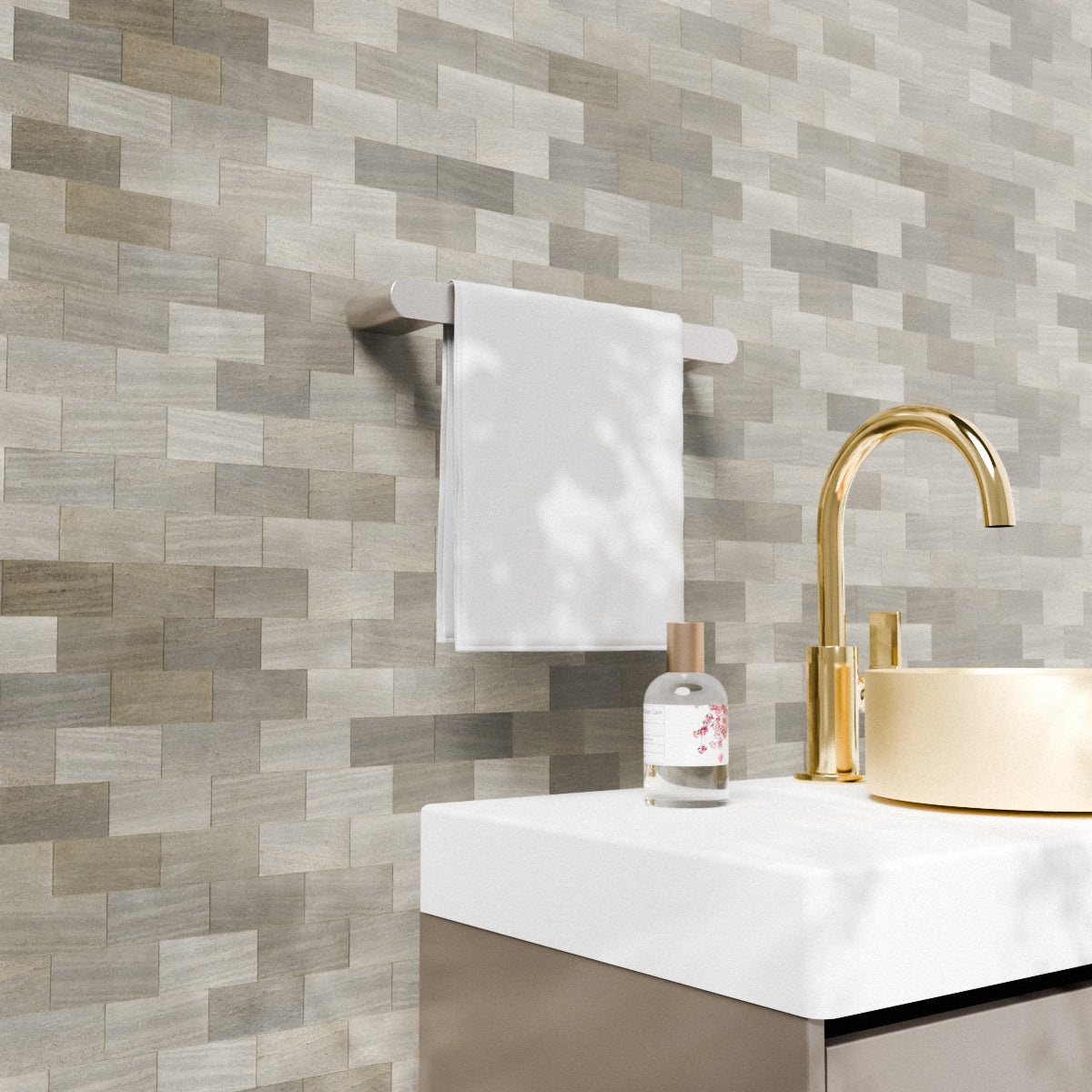 Bianca Hand Towel Rail Brushed Nickel