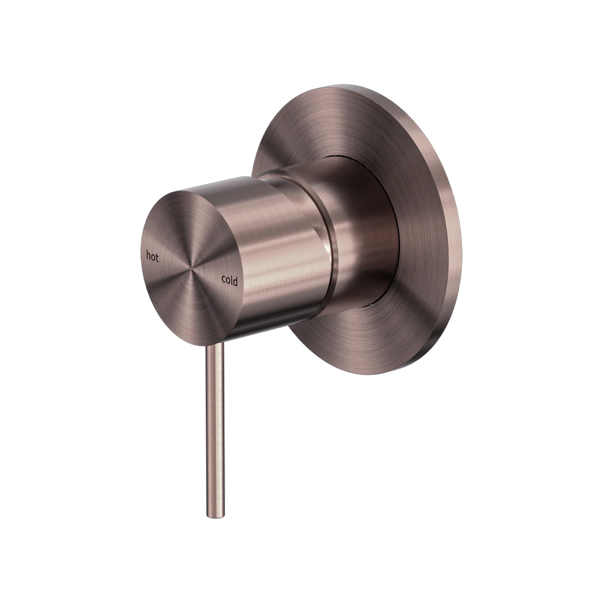 Mecca Shower Mixer 80mm Plate Brushed Bronze