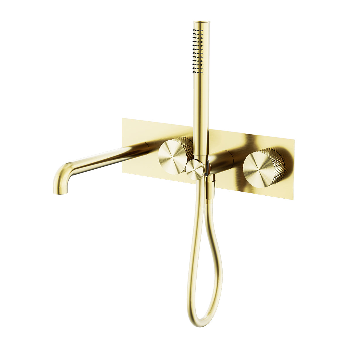 Opal Progressive Shower System With Spout 230mm Brushed Gold