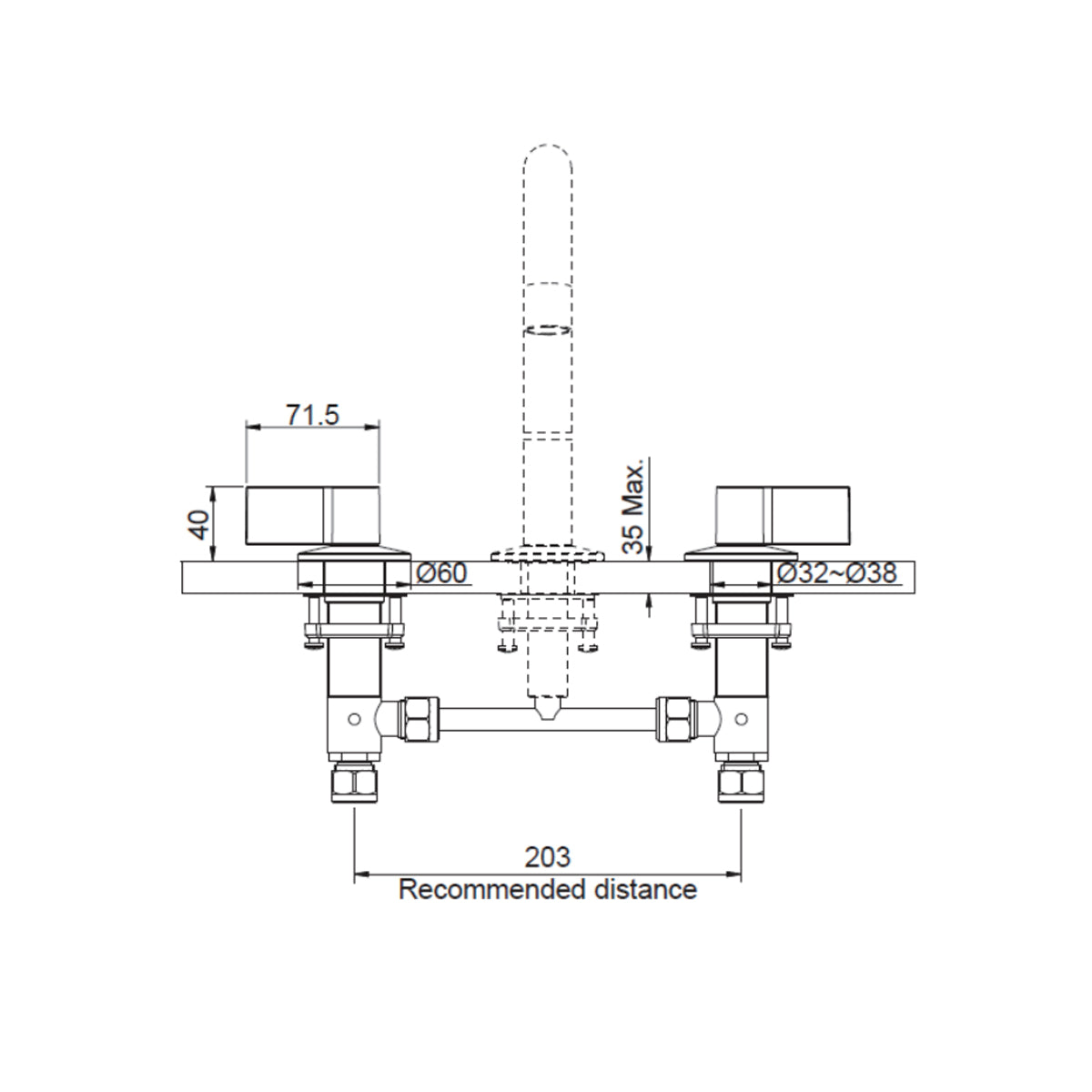 Components Top Assembly Lever Handles Polished Chrome