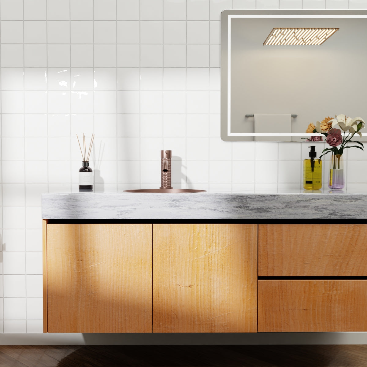 Opal Basin Mixer Brushed Bronze