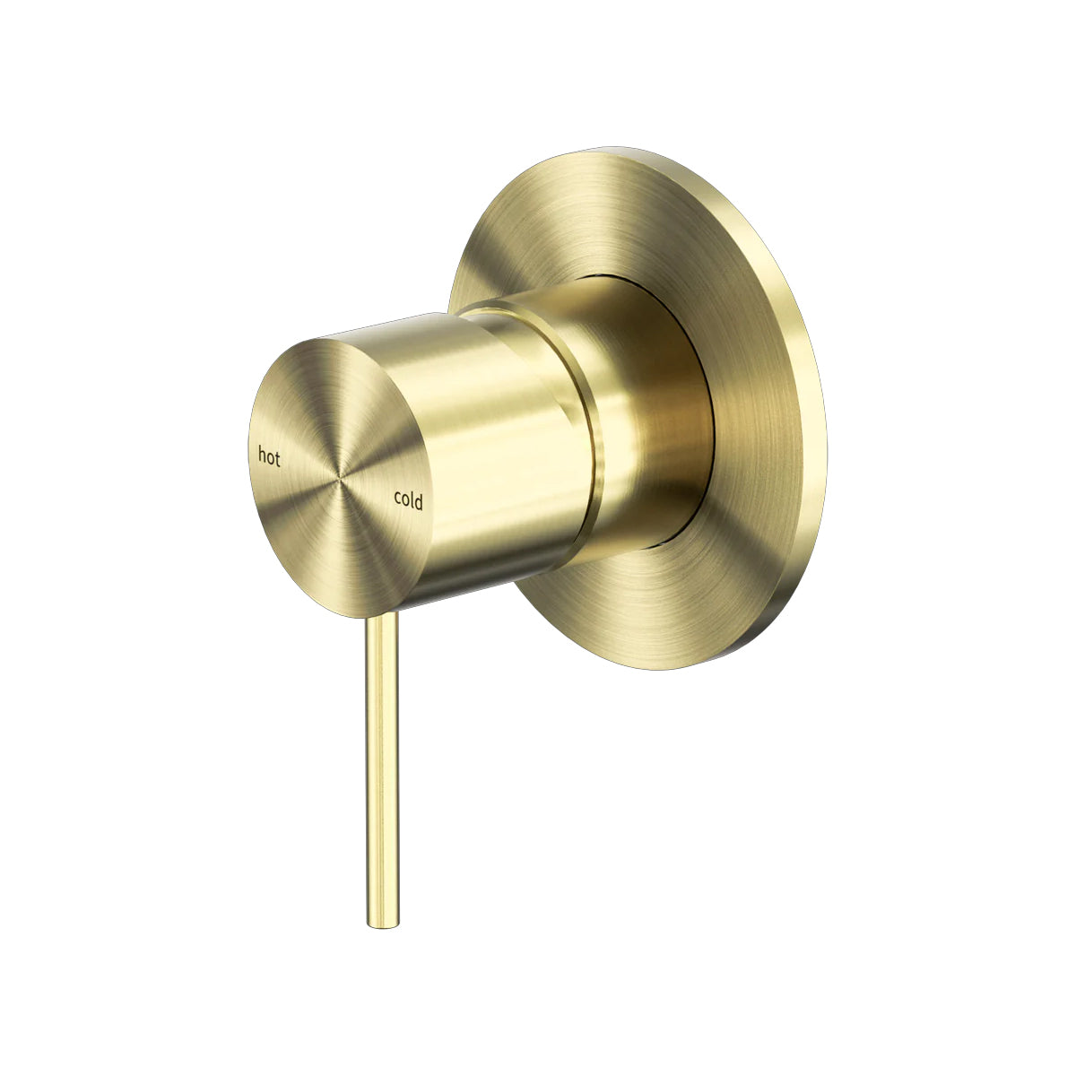 Mecca Shower Mixer 80mm Plate Brushed Gold
