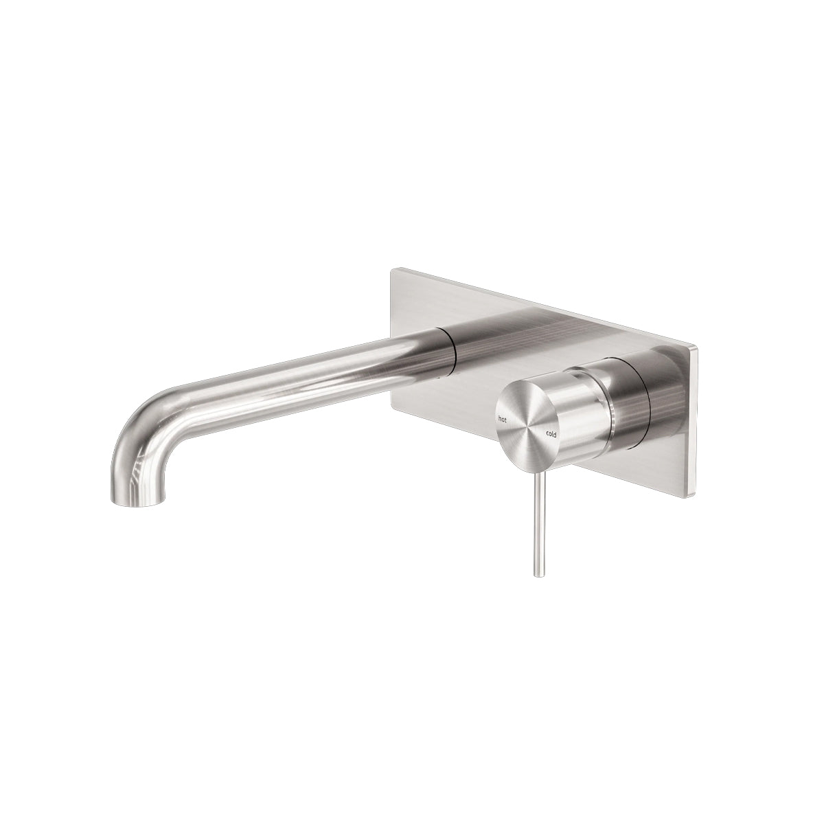 Mecca Wall Basin/Bath Mixer 185mm Brushed Nickel