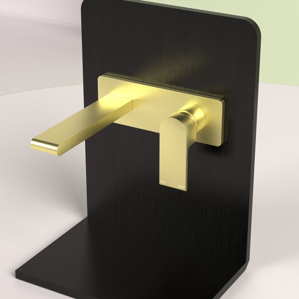 Bianca Wall Basin/Bath Mixer 187mm Brushed Gold