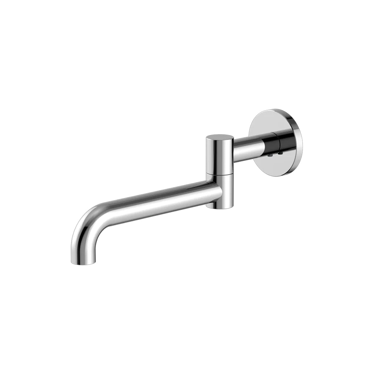 MECCA WALL MOUNTED SWIVEL BATH SPOUT ONLY 225MM CHROME