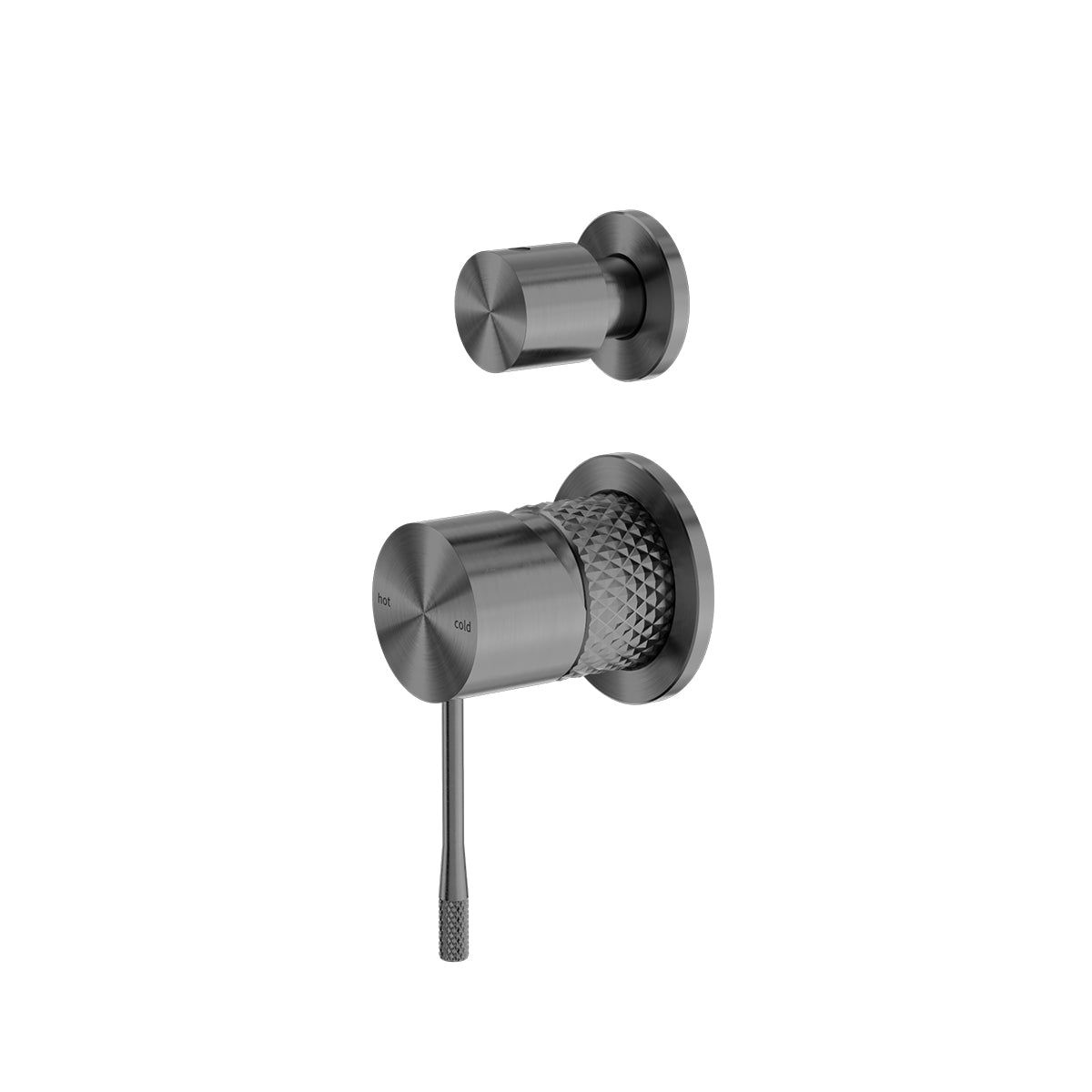 Opal Shower Mixer With Divertor Separate Plate Graphite