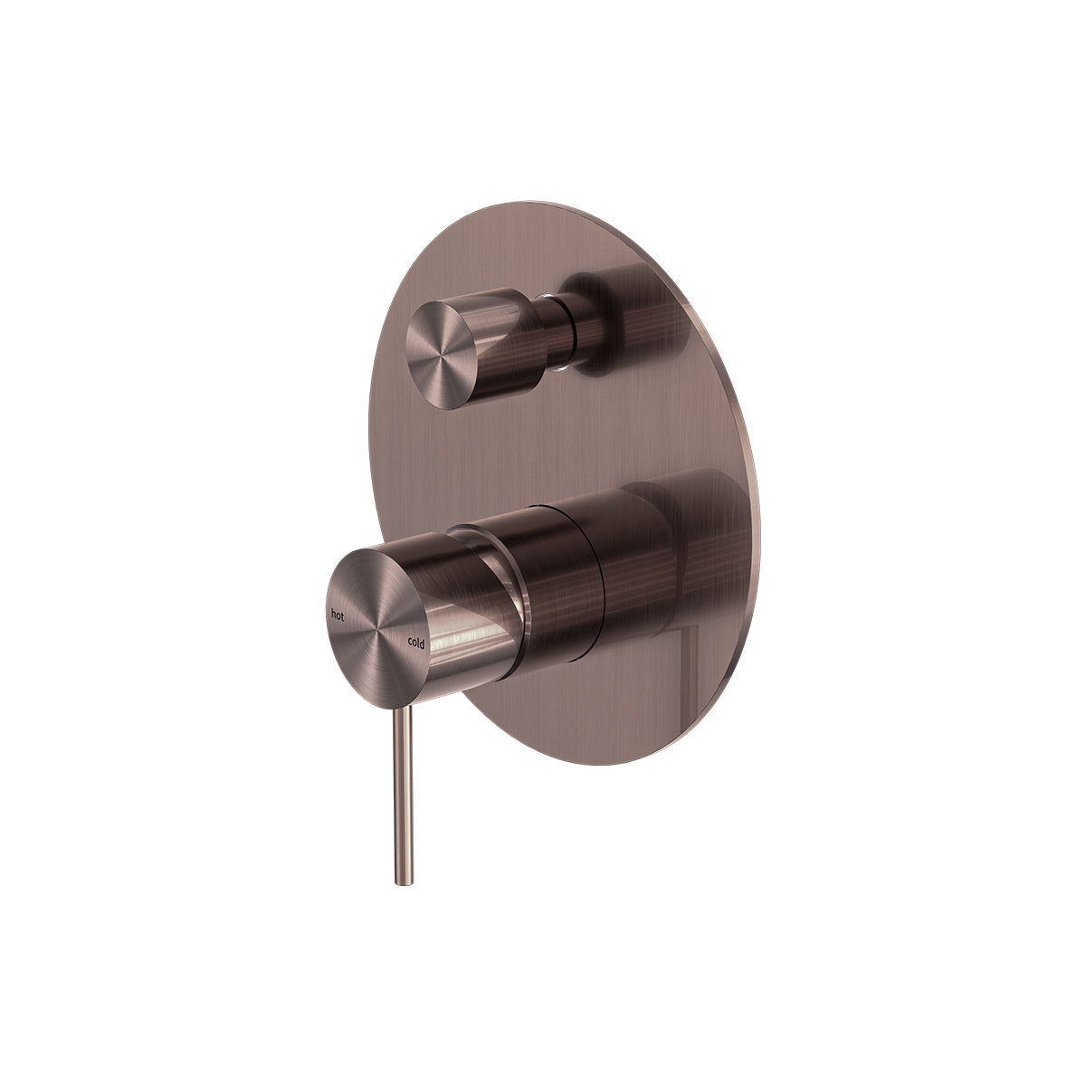 Mecca Shower Mixer With Divertor Brushed Bronze