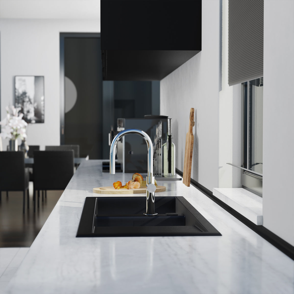 Crue Kitchen Mixer Polished Chrome