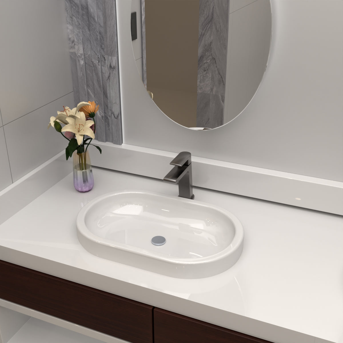 BIANCA BASIN MIXER GUN METAL