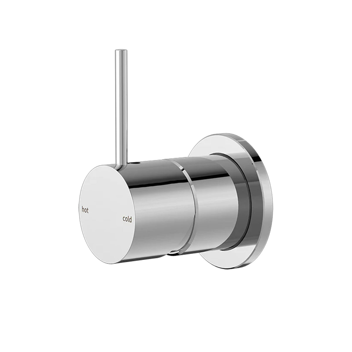 Mecca Shower Mixer 60mm Handle Up Plate Chrome