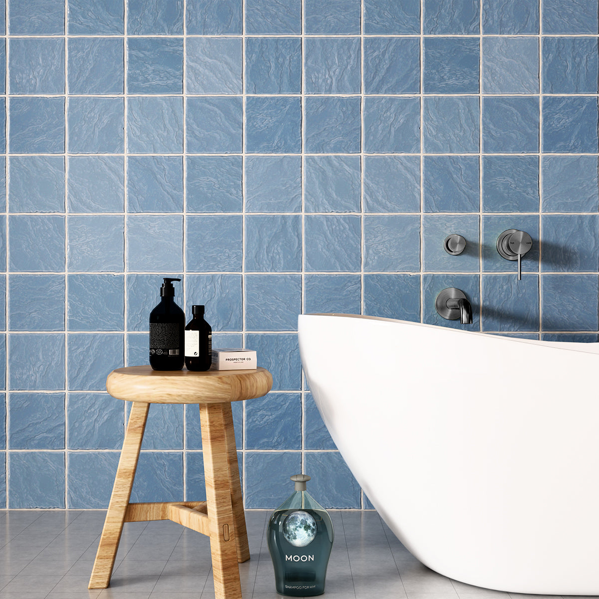 Mecca Shower Mixer With Horizontal 2 Way Divertor Gun Metal