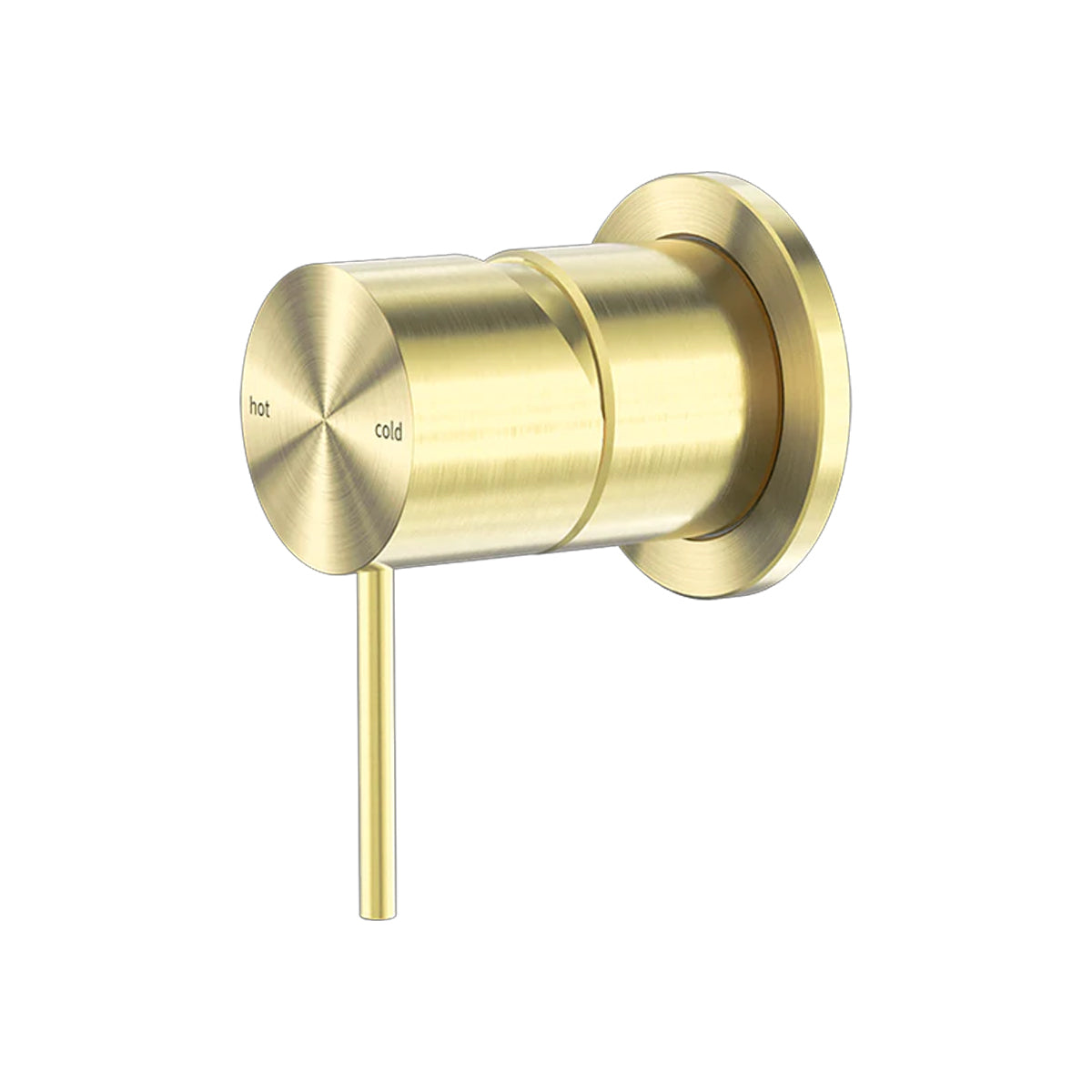 Mecca Shower Mixer 60mm Plate Brushed Gold