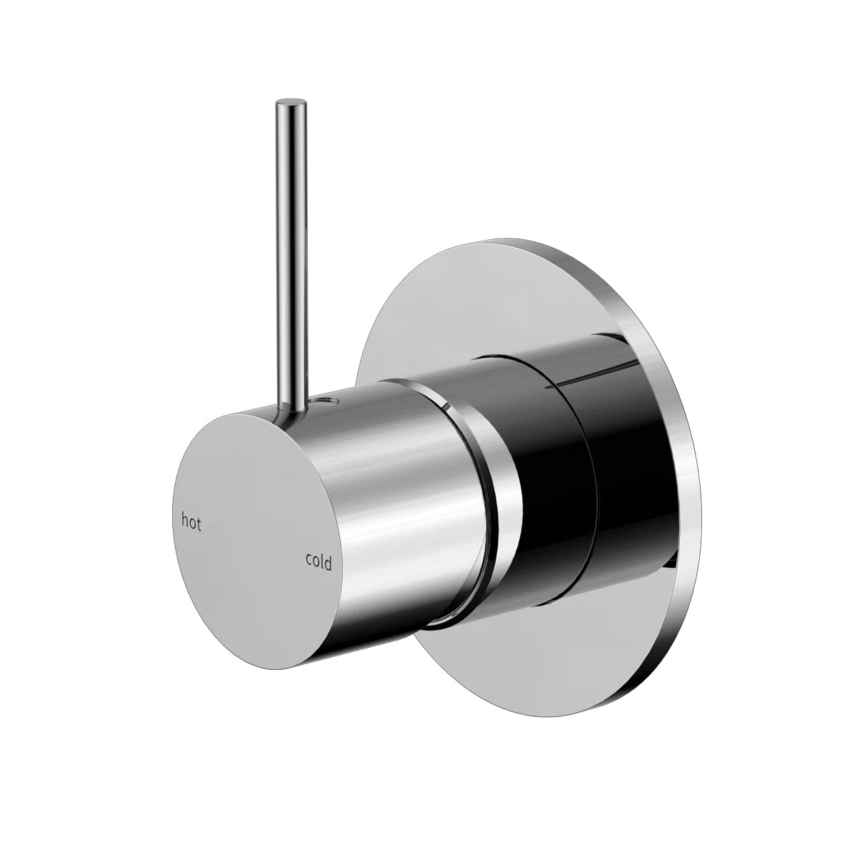 Mecca Shower Mixer Handle Up 80mm Plate Chrome