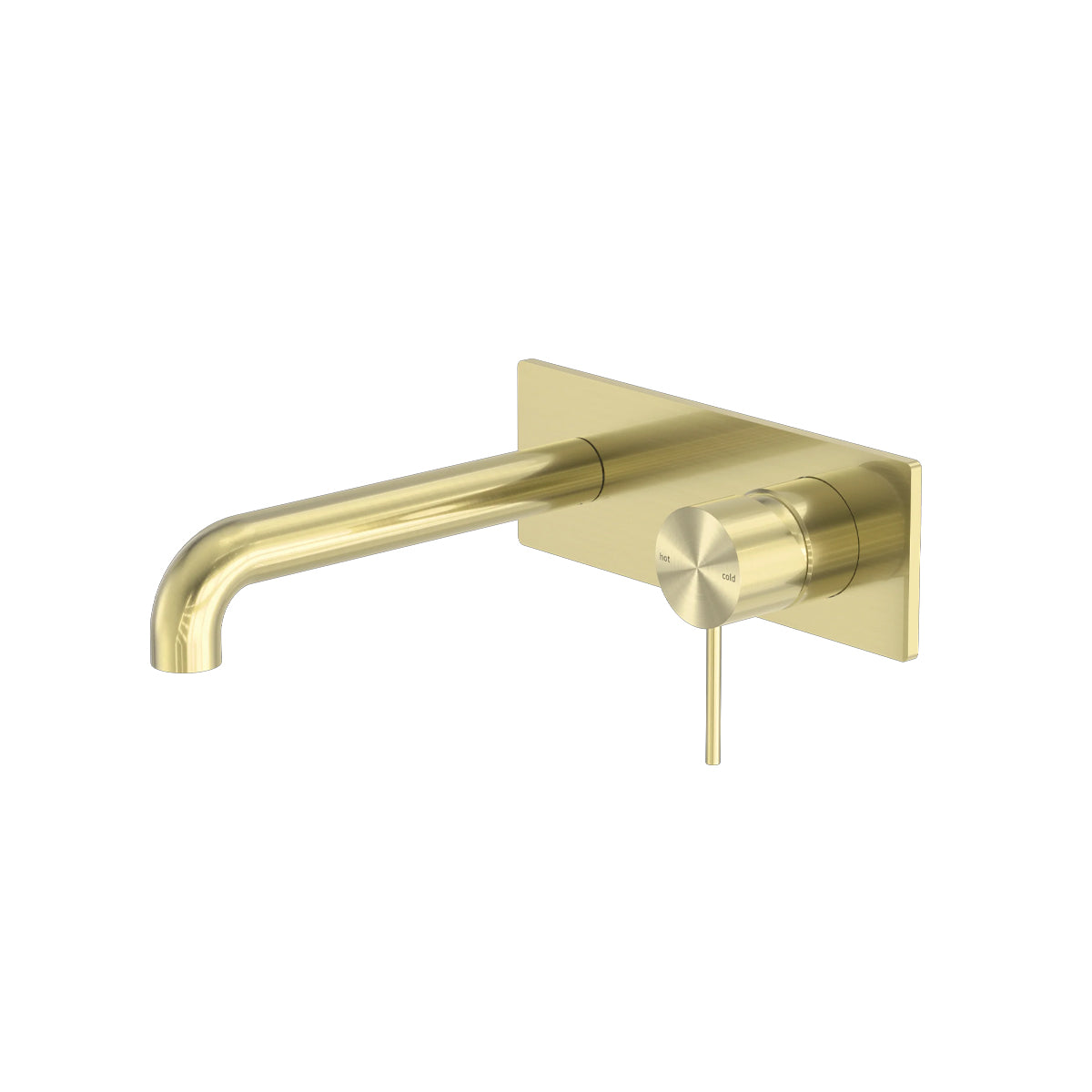 Mecca Wall Basin/Bath Mixer 230mm Brushed Gold