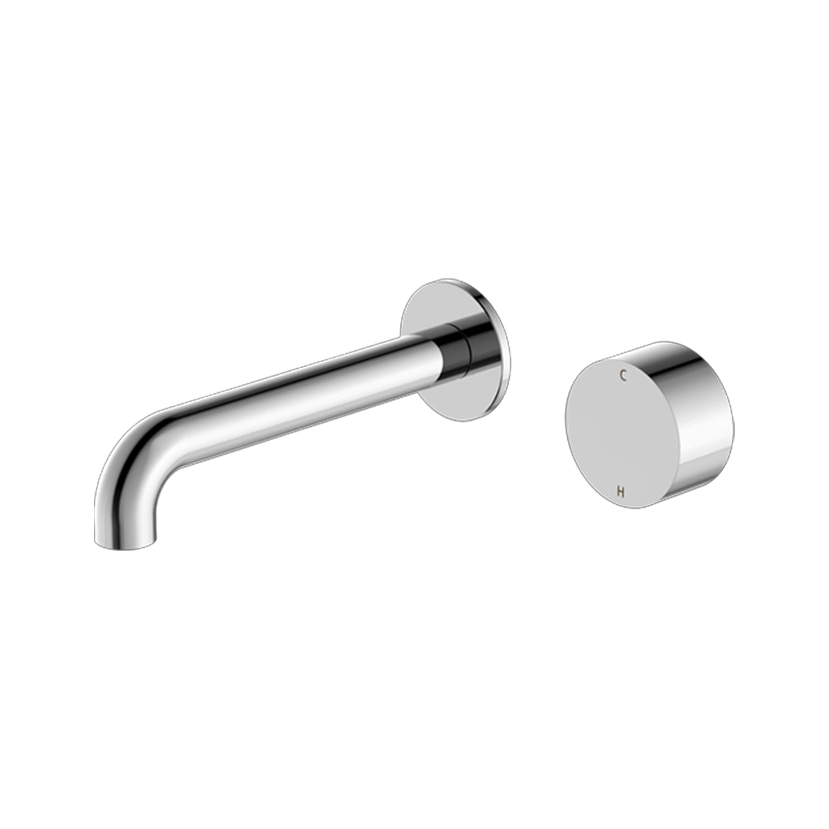 Kara Progressive Wall Basin/Bath Set 260mm Chrome