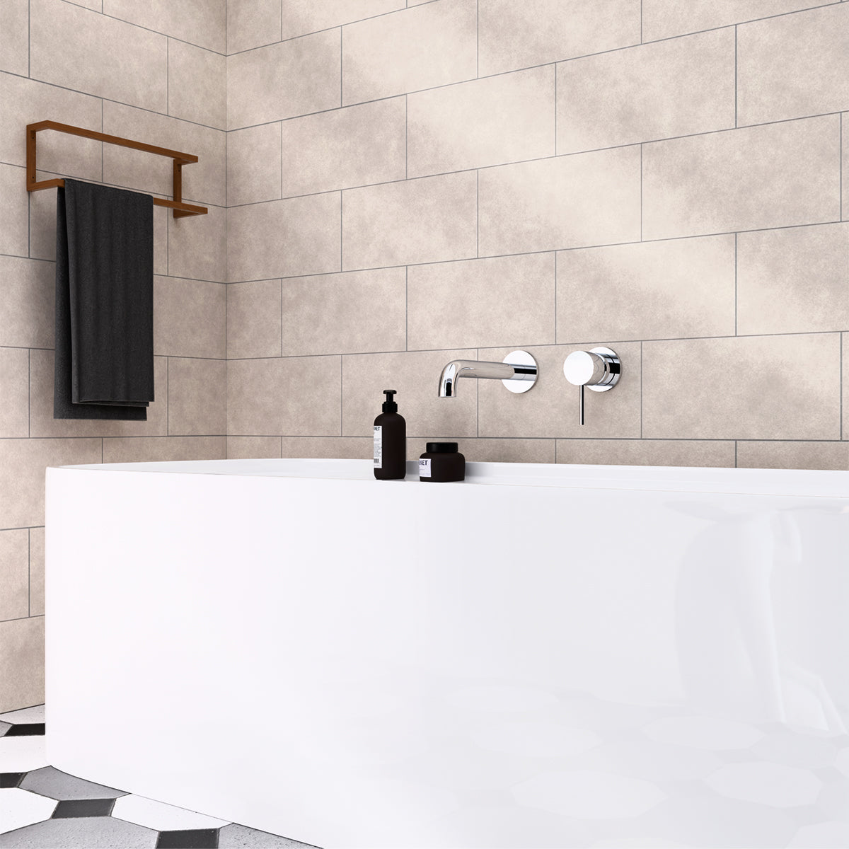 Mecca Basin/Bath Spout Inlet G1/2 Only 160mm Chrome