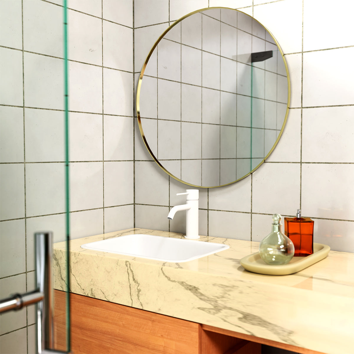 Mecca Basin Mixer Matte White