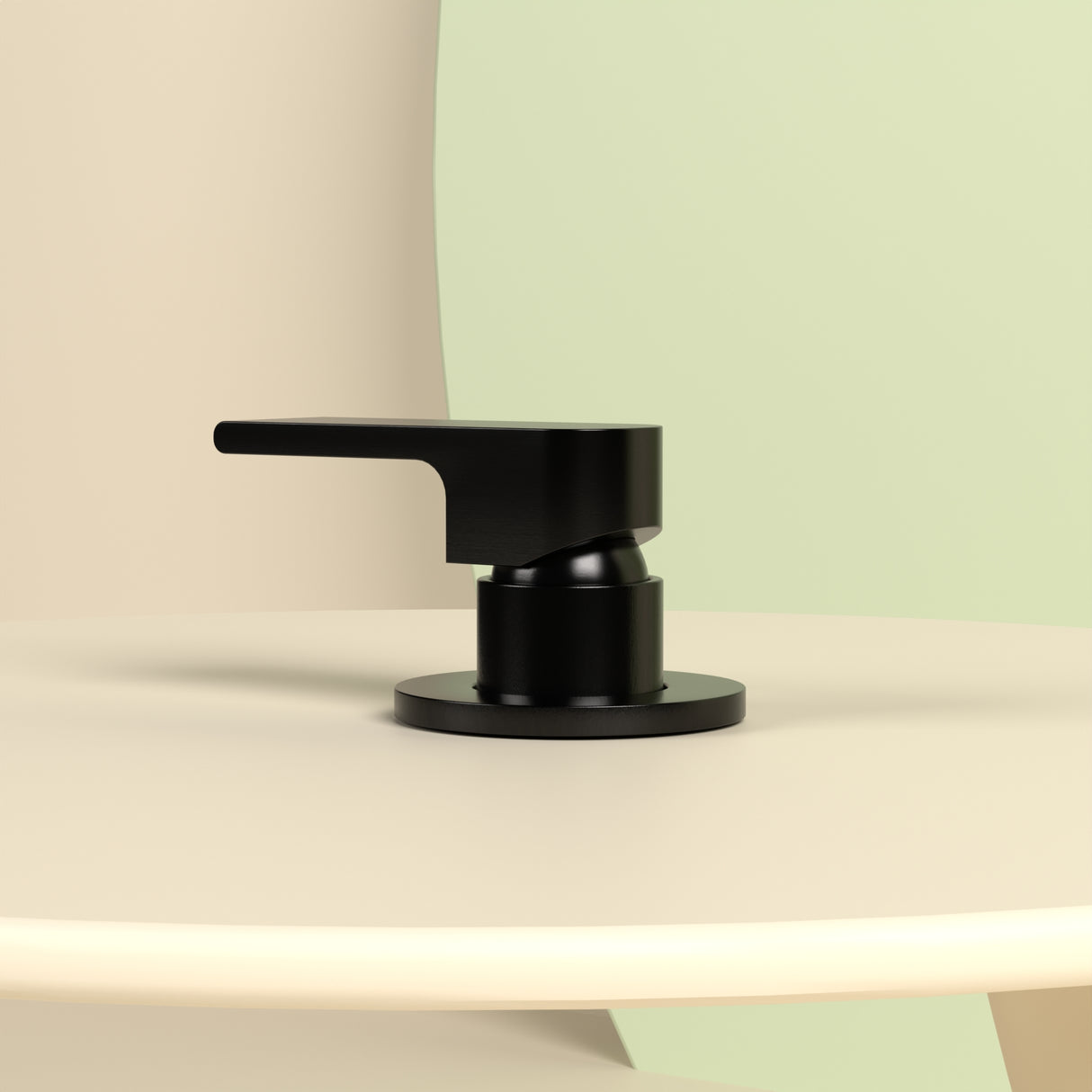 BIANCA SHOWER MIXER 80MM PLATE MATTE BLACK