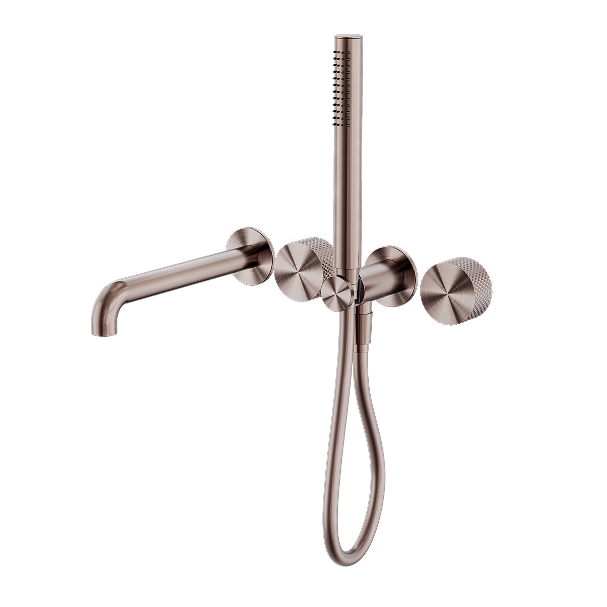 Opal Progressive Shower System Separate Plate With Spout 230mm Brushed Bronze