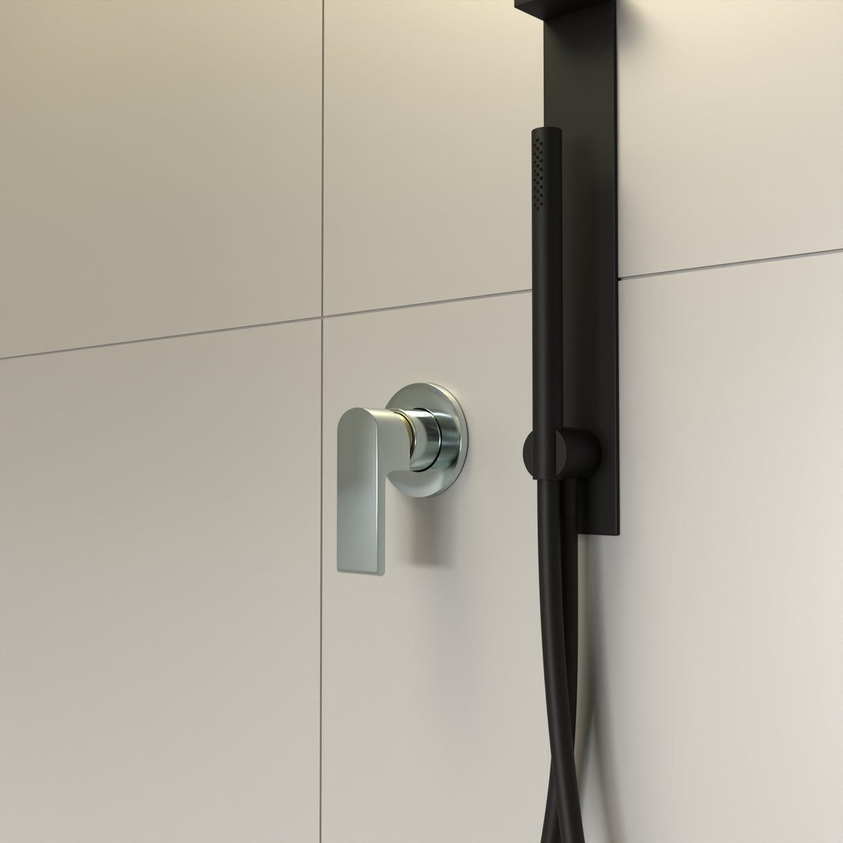 Bianca Shower Mixer 60mm Plate Chrome