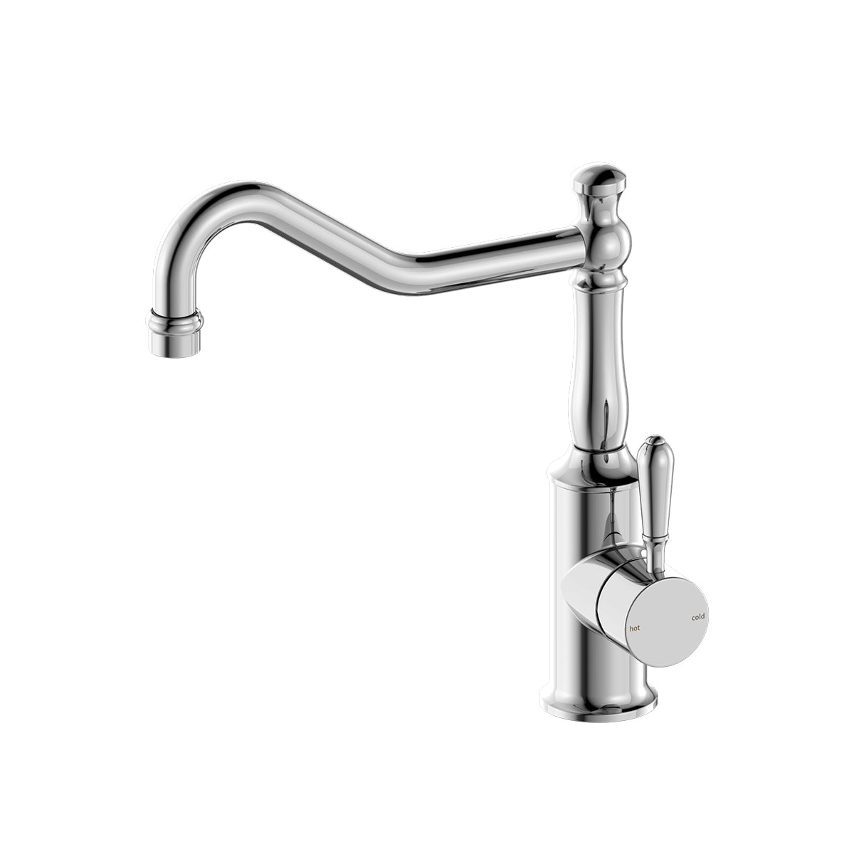 York Kitchen Mixer Hook Spout With Metal Lever Chrome
