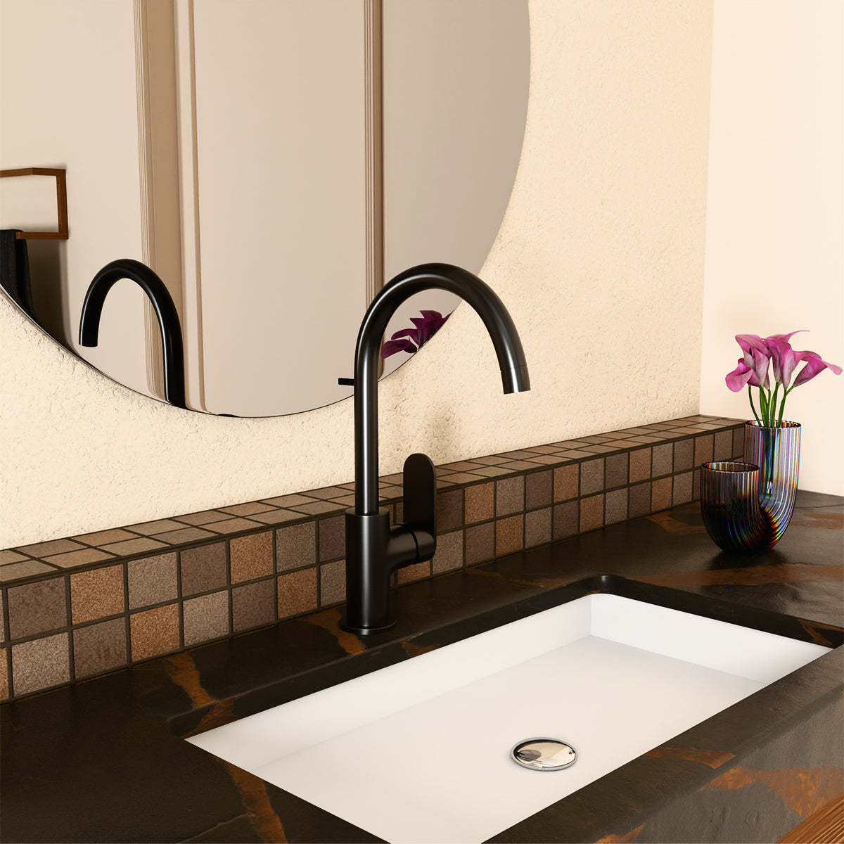 Ecco Kitchen Mixer Matte Black