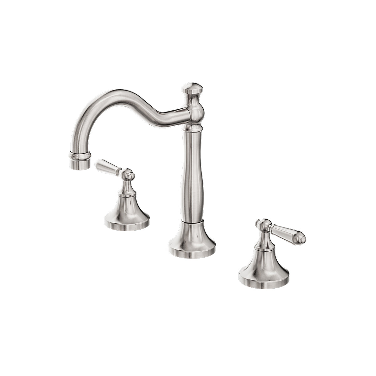 York Basin Set With Metal Lever Brushed Nickel