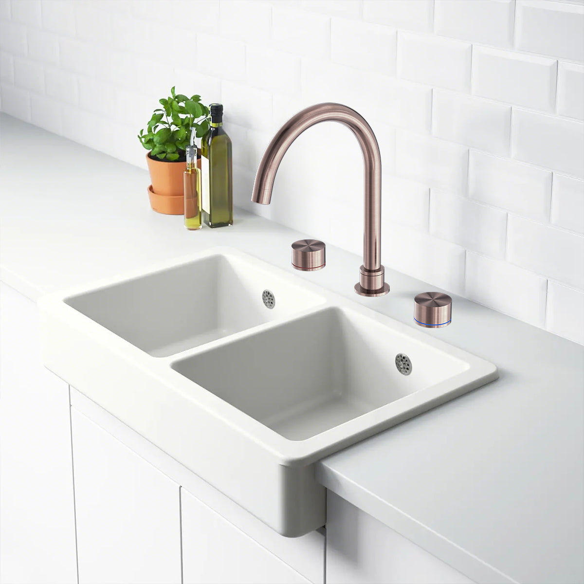 Kara Kitchen Set Brushed Bronze