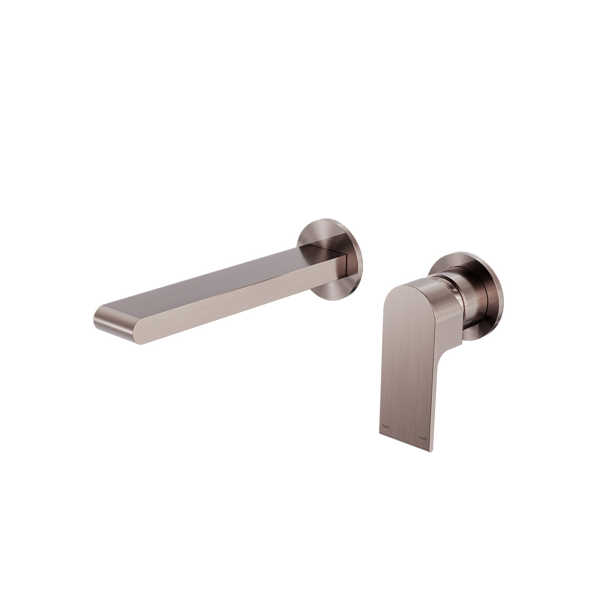 Bianca Wall Basin/Bath Mixer Separate Back Plate 187mm Brushed Bronze