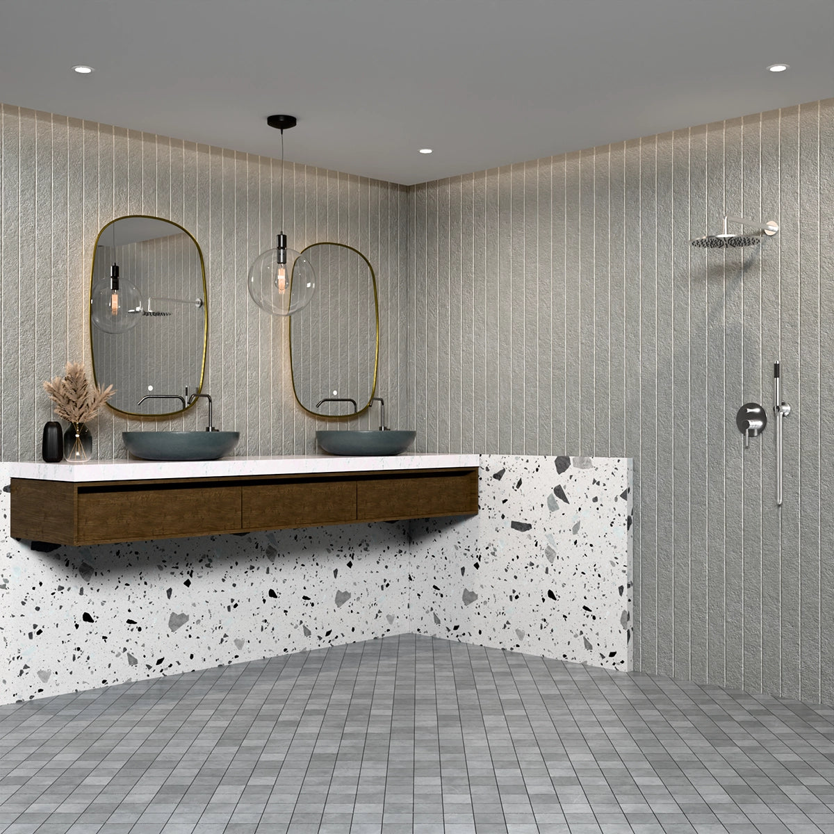 24"×36" Oval LED Mirror with Dual-Touch Dimmer/Defogger & Built-in Aromatherapy, 3CCT Back-Lit, Fingerprint-Proof Stainless Frame, 45° Wall-Mounted