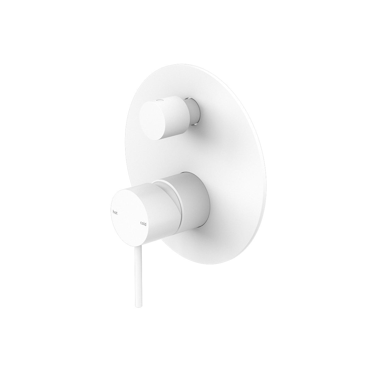 Mecca Shower Mixer With Divertor Matte White