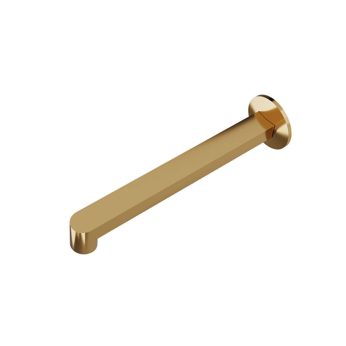 Components Row Basin Spout - Brushed Brass