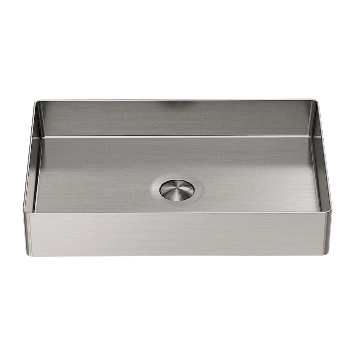 Opal Rectangle Stainless Steel Basin Brushed Nickel