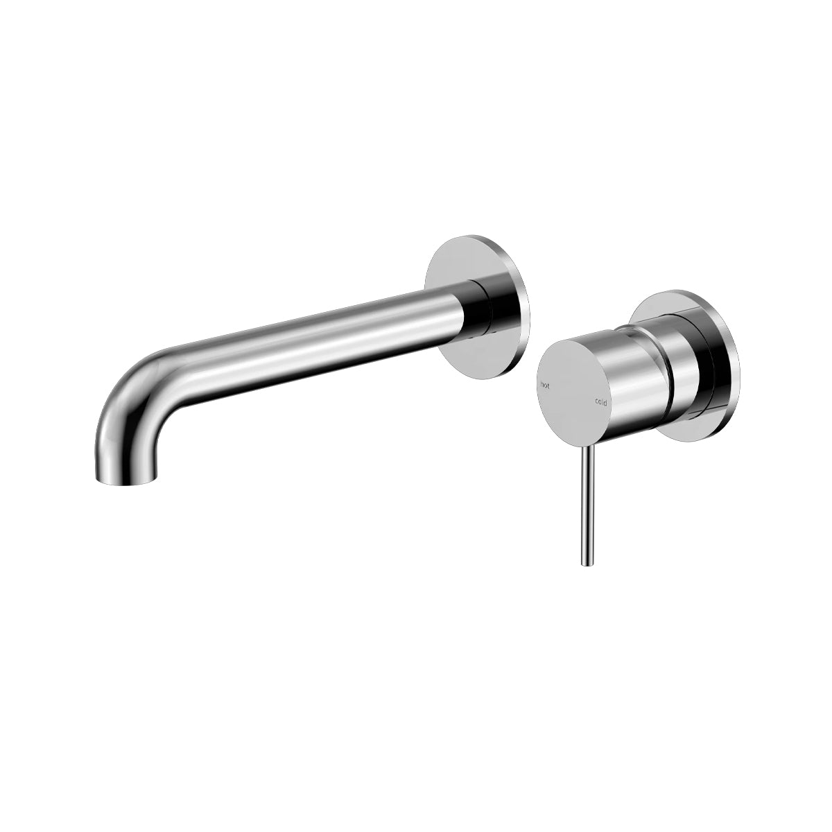 Mecca Wall Basin/bath Mixer Separate Back Plate 120mm Chrome