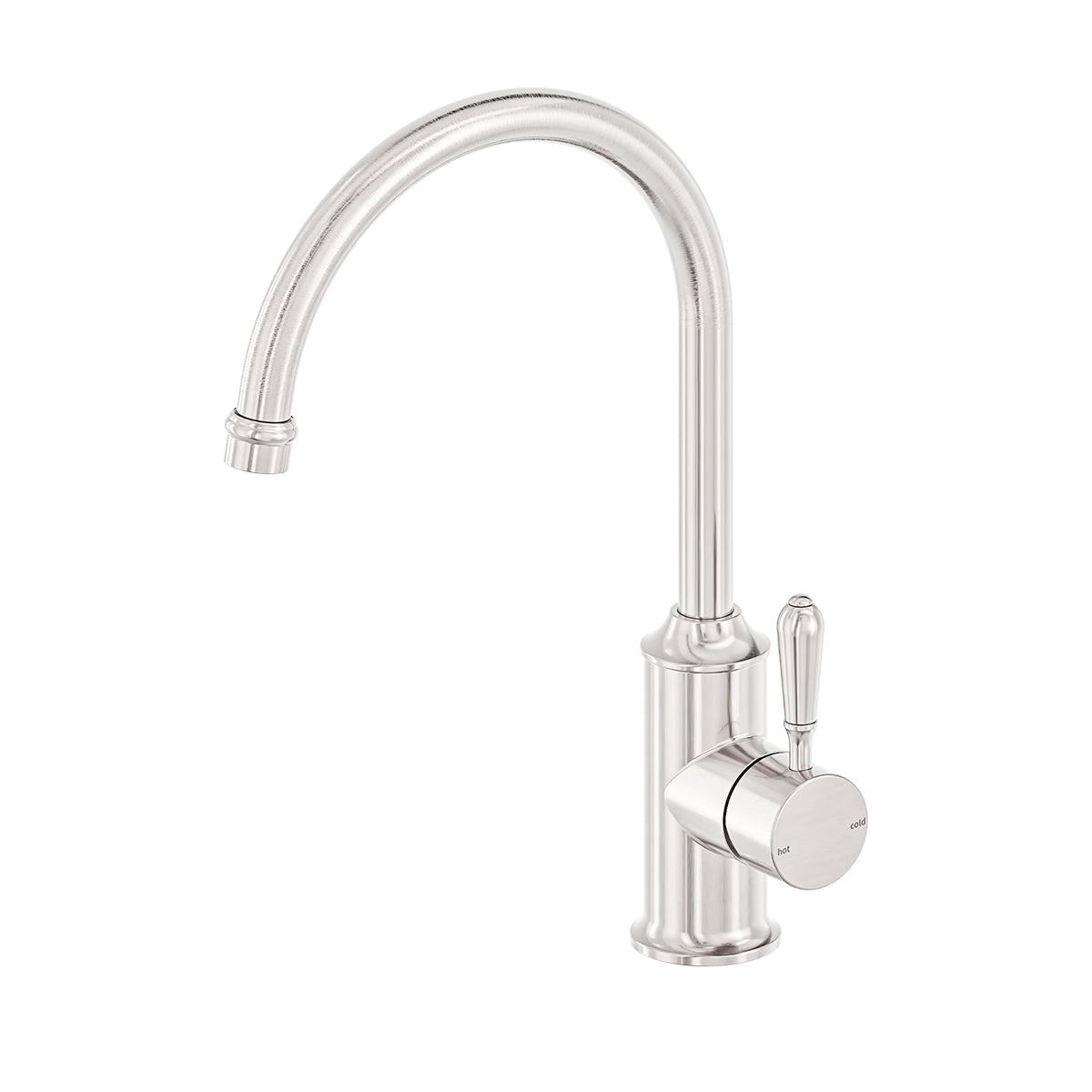 York Kitchen Mixer Gooseneck Spout With Metal Lever Chrome