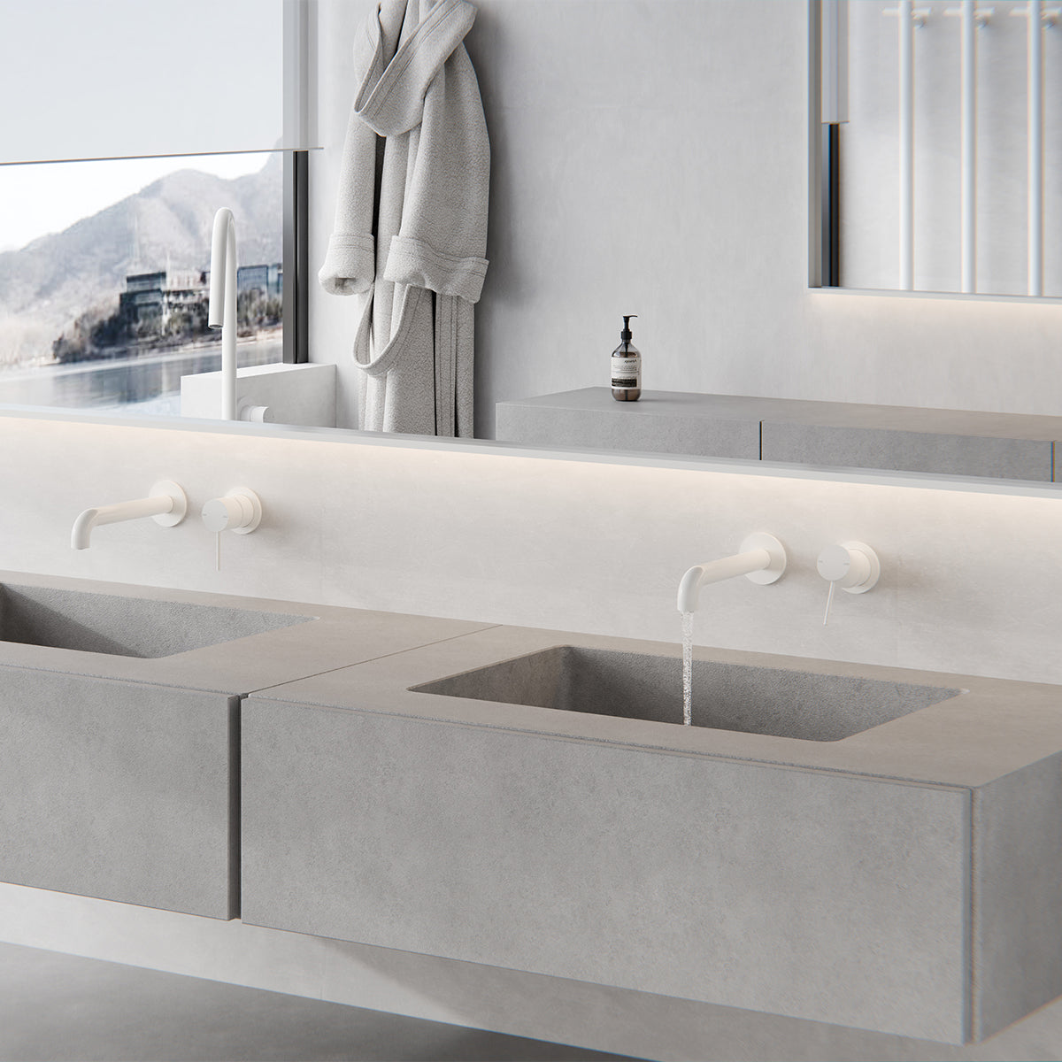 Mecca Shower Mixer Matte White