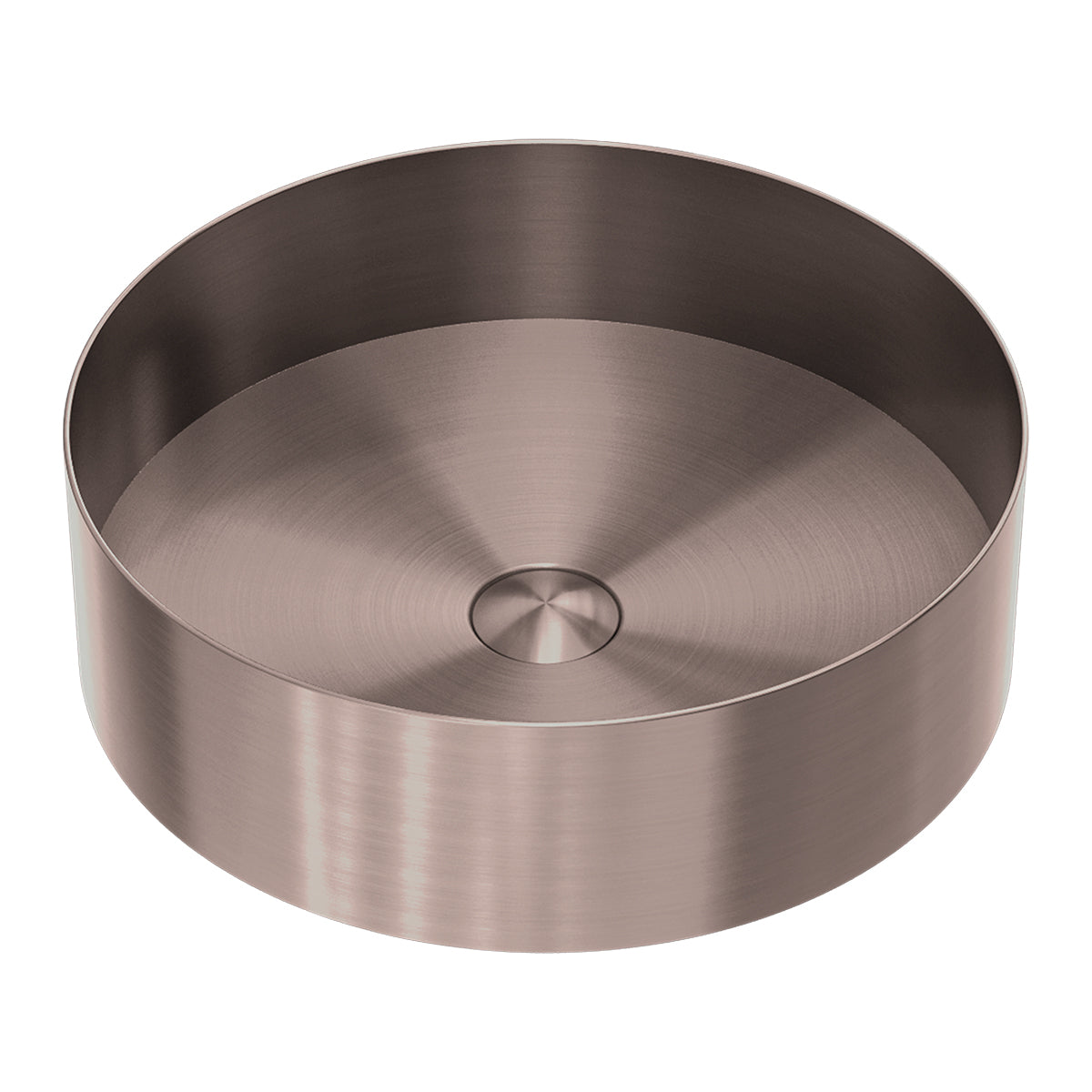 Opal Round 400mm Stainless Steel Basin Brushed Bronze
