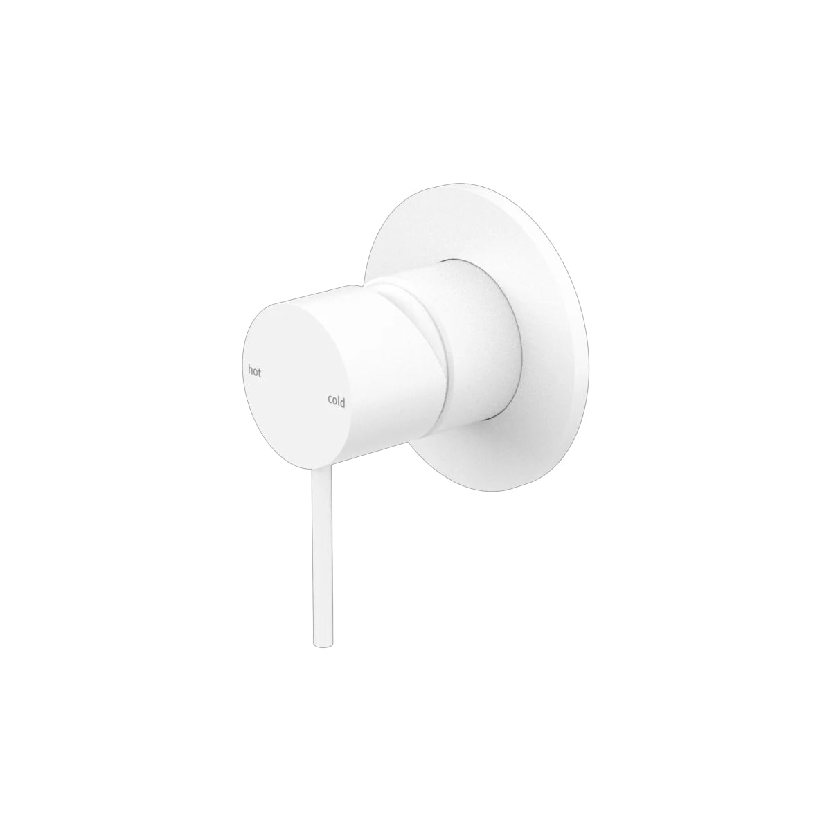 Mecca Shower Mixer 80mm Plate Matte White
