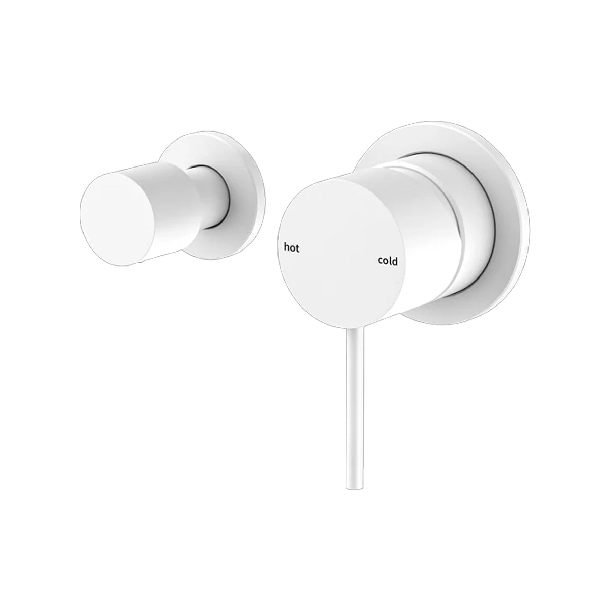 Mecca Shower Mixer With Horizontal 2 Way Divertor Matte White